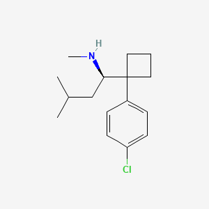 Chemical structure of R-(+)-Mono-desmethylsibutramine