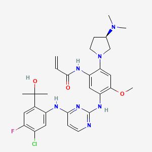 Chemical structure of Sunvozertinib
