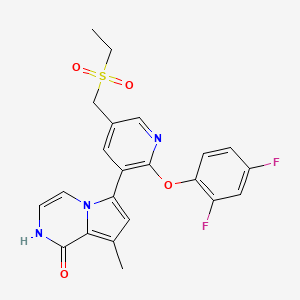 Chemical structure of BET bromodomain inhibitor 1