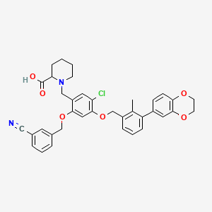 Chemical structure of BMS-1166-N-piperidine-COOH