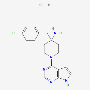 Chemical structure of CCT128930 hydrochloride