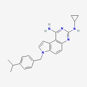 Chemical structure of SCH79797