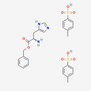 Chemical structure of L-Histidine benzyl ester bistosylate