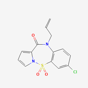 Chemical structure of 3-Dehydroxy Chlorthalidone-D4