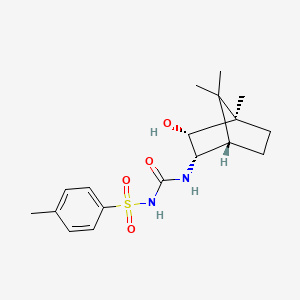 Chemical structure of Glibornuride