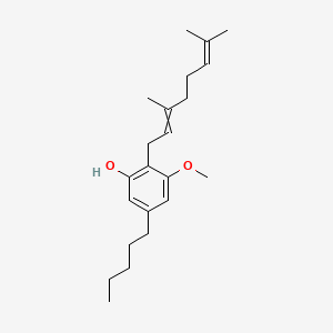 Chemical structure of Cannabigerol monomethyl ether