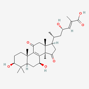 Chemical structure of Ganoderic acid ε