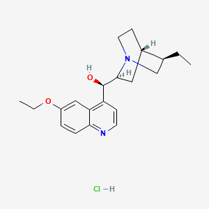 Chemical structure of Ethylhydrocupreine hydrochloride