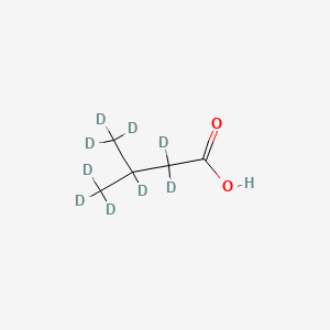 Chemical structure of Isovaleric acid-d9
