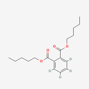 Chemical structure of Dipentyl phthalate-3,4,5,6-d4