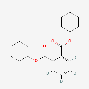 Chemical structure of Dicyclohexyl phthalate-3,4,5,6-d4