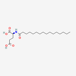 Chemical structure of Palmitoyl glutamic acid