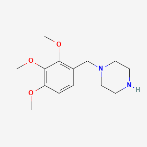 Chemical structure of Trimetazidine