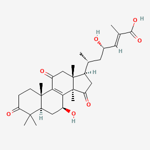 Chemical structure of Ganoderic acid LM2