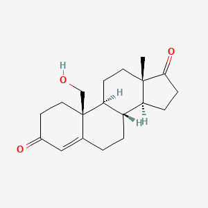 Chemical structure of 19-Hydroxyandrostenedione