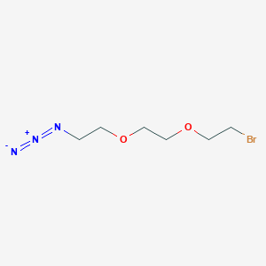 Chemical structure of Bromo-PEG2-azide