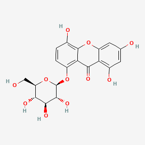 Chemical structure of Norswertianolin