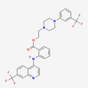 Chemical structure of Antrafenine