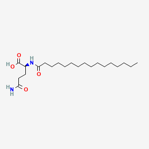 Chemical structure of N-Palmitoyl glutamine
