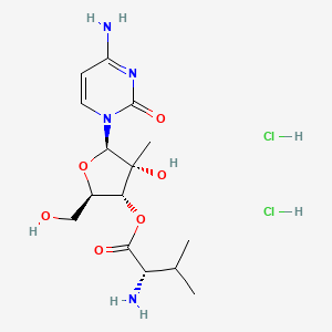Chemical structure of Valopicitabine dihydrochloride