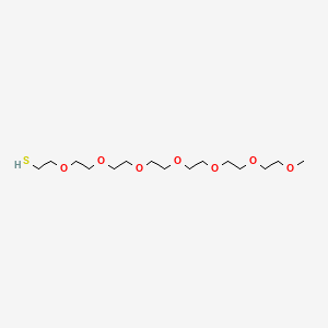 Chemical structure of m-PEG7-thiol