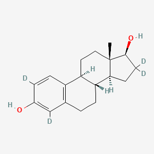 Chemical structure of Estradiol-d4