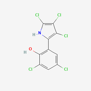 Chemical structure of Pentachloropseudilin