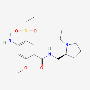 Chemical structure of (S)-Amisulpride