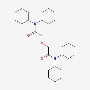 Chemical structure of N,N,N′,N′-Tetracyclohexyl-3-oxapentanediamide
