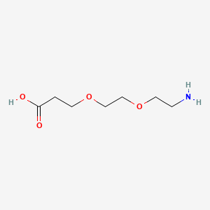 Chemical structure of Amino-PEG2-C2-acid