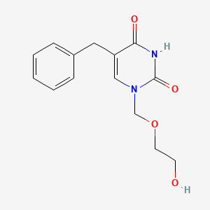 Chemical structure of Benzylacyclouridine