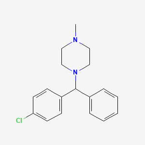 Chemical structure of Chlorcyclizine