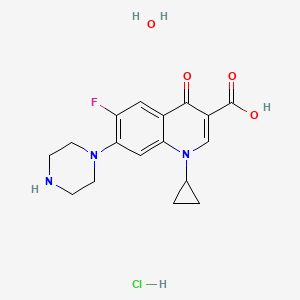 Chemical structure of Ciprofloxacin hydrochloride monohydrate