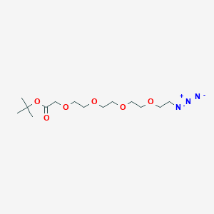 Chemical structure of Azido-PEG4-CH2-Boc