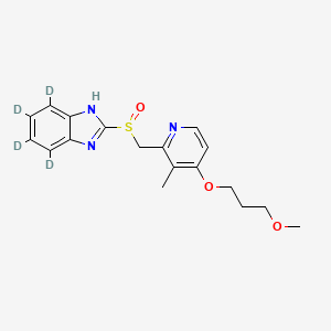 Chemical structure of Rabeprazole-d4