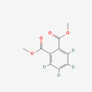 Chemical structure of Dimethyl phthalate (Ring-d4)