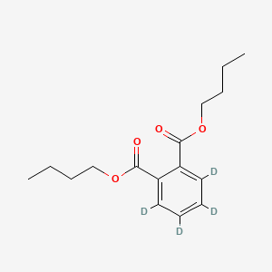 Chemical structure of Dibutyl phthalate-3,4,5,6-d4