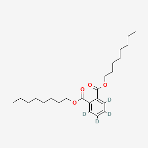 Chemical structure of Dioctyl phthalate-d4