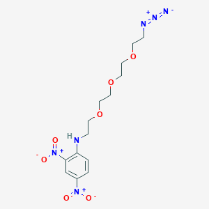 Chemical structure of DNP-PEG3-azide