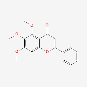 Chemical structure of 5,6,7-Trimethoxyflavone