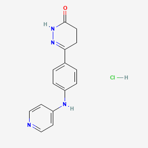 Chemical structure of Senazodan hydrochloride