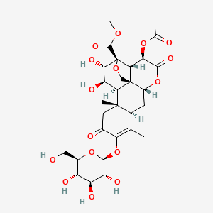 Chemical structure of Yadanzioside I