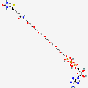 Chemical structure of ATP-PEG8-Biotin