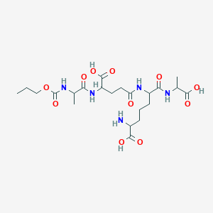 Chemical structure of N-Acetyl-Ser-Asp-Lys-Pro acetate