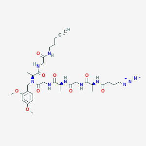 Chemical structure of MC-VC-PAB-Azide