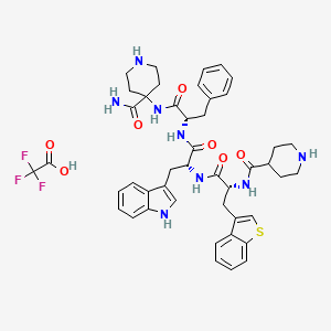 Chemical structure of Relamorelin TFA