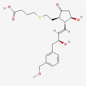 Chemical structure of 7-α-Methylthio Spironolactone-D3