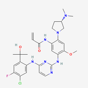 Chemical structure of (S)-Sunvozertinib