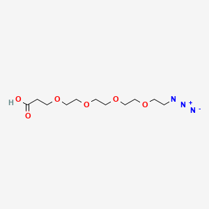 Chemical structure of Azido-PEG4-C2-acid