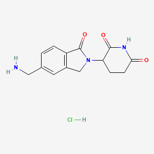 Chemical structure of Lenalidomide-5-aminomethyl hydrochloride